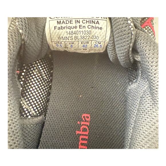 Columbia Omni-Heat Women’s Tennis Shoes BL3822-030 Sz 9.5 Silver Pink White NWT - Picture 8 of 9